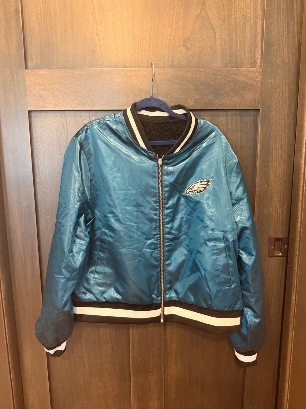 Philadelphia Eagles Teal reversible Bomber Jacket